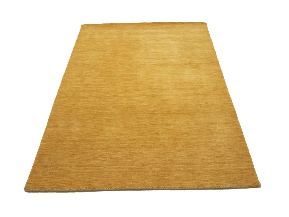 Golden Peach Modern Solid 4X6 Gabbeh Oriental Rug - 3