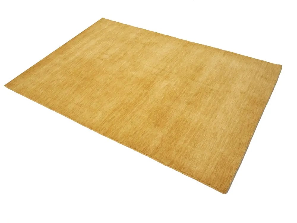 Golden Peach Modern Solid 4X6 Gabbeh Oriental Rug - 4