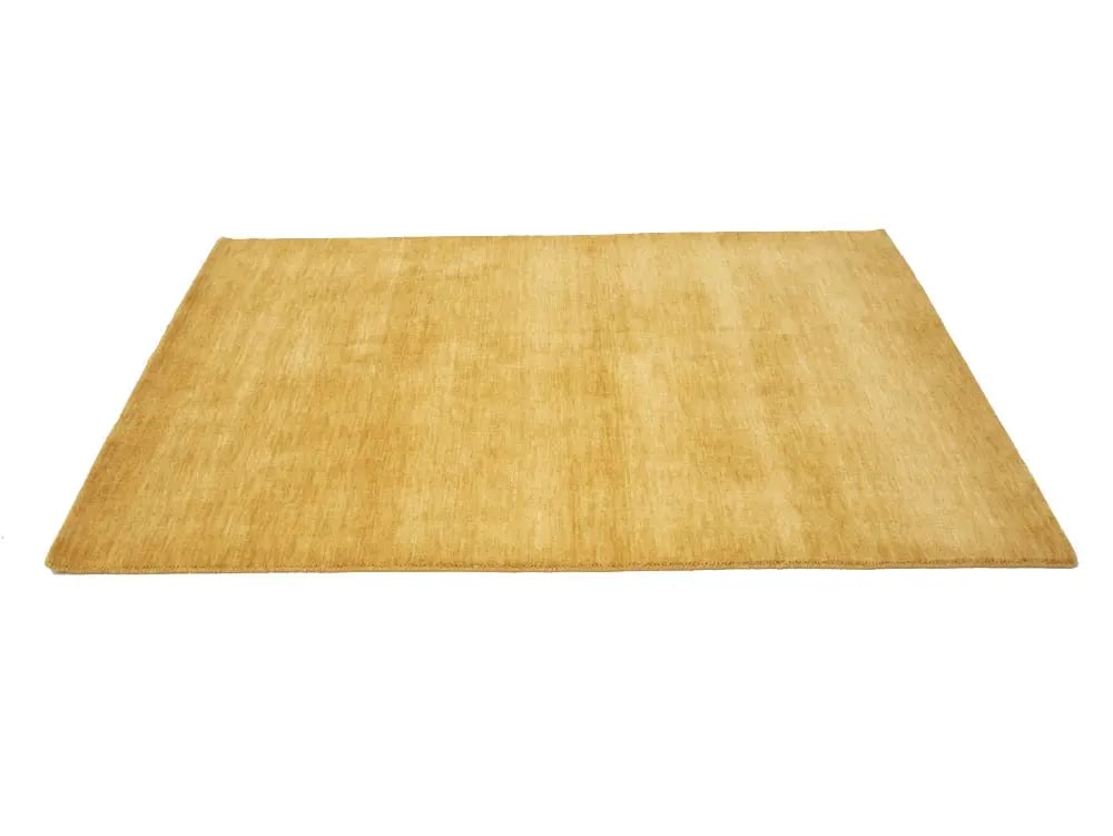 Golden Peach Modern Solid 4X6 Gabbeh Oriental Rug - 8
