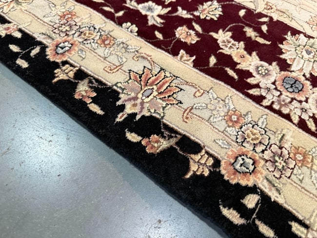 Magnificent Silk &Wool Tabriz Rug 9.6x14 - 7