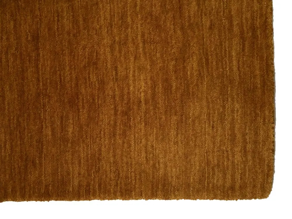 Orange Modern Solid 6X9 Gabbeh Oriental Rug - 10
