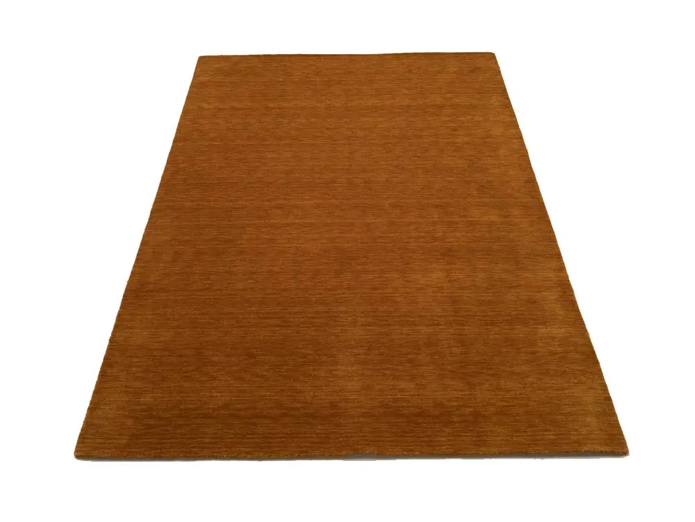Orange Modern Solid 6X9 Gabbeh Oriental Rug - 2