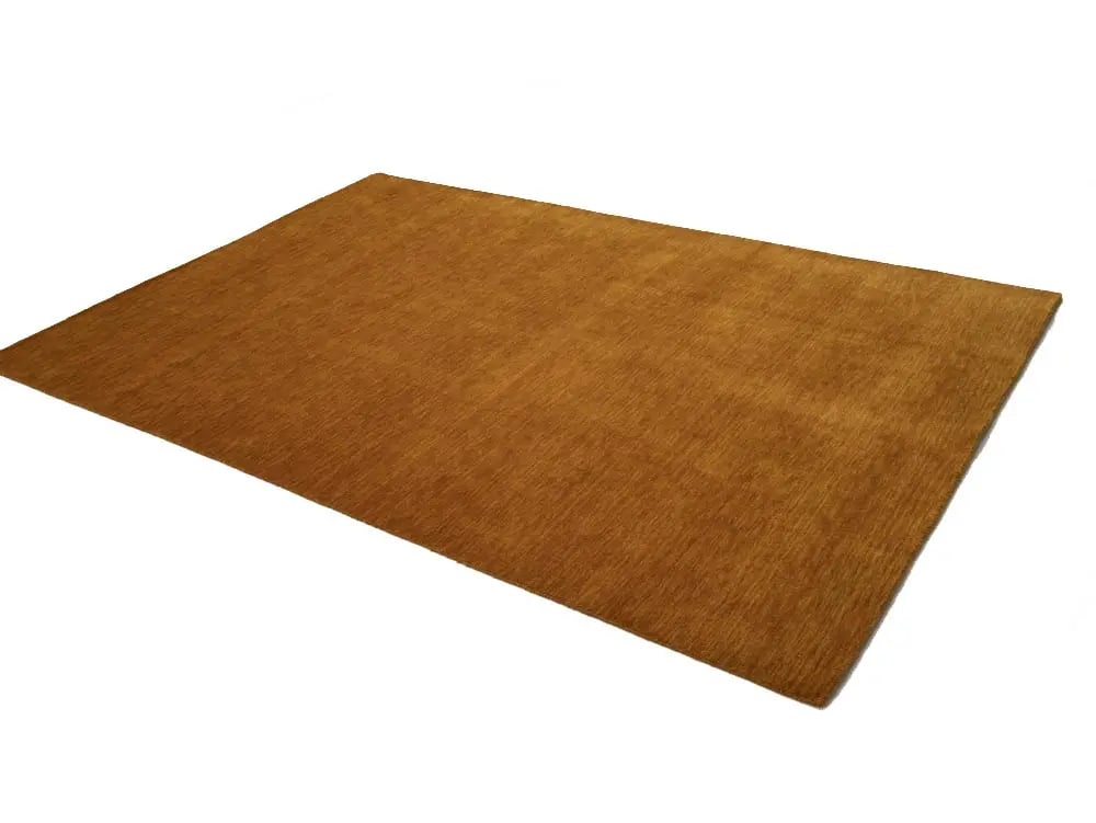 Orange Modern Solid 6X9 Gabbeh Oriental Rug - 3