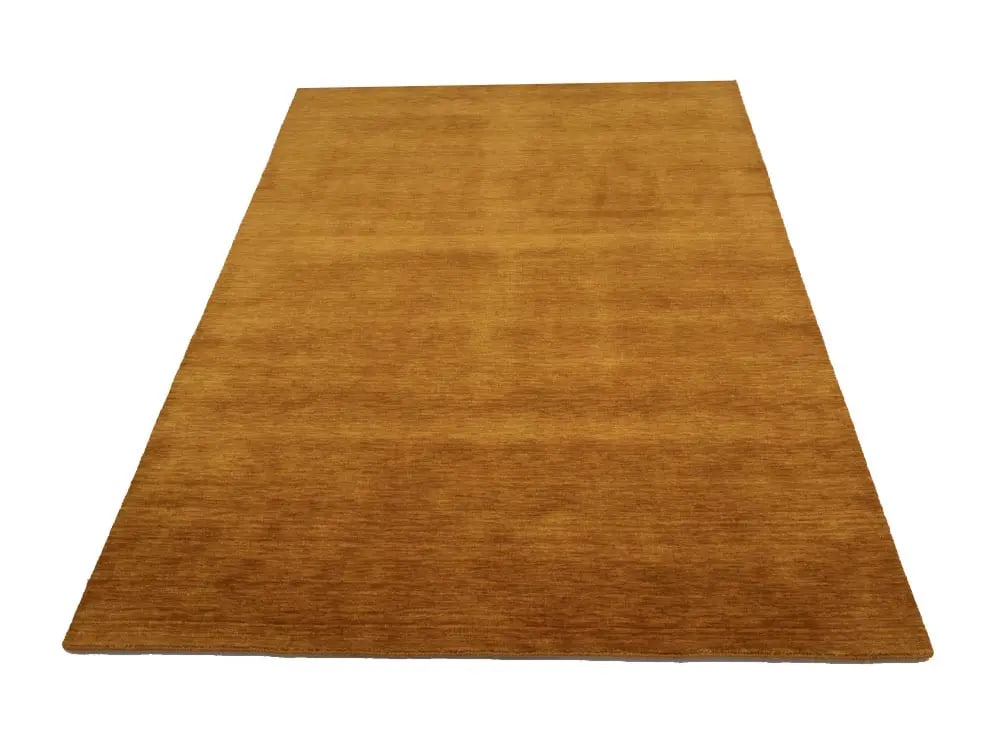 Orange Modern Solid 6X9 Gabbeh Oriental Rug - 4