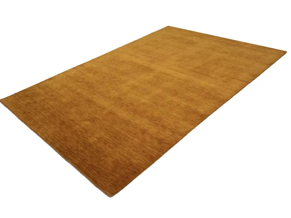 Orange Modern Solid 6X9 Gabbeh Oriental Rug - 5