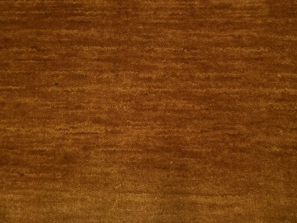 Orange Modern Solid 6X9 Gabbeh Oriental Rug - 6