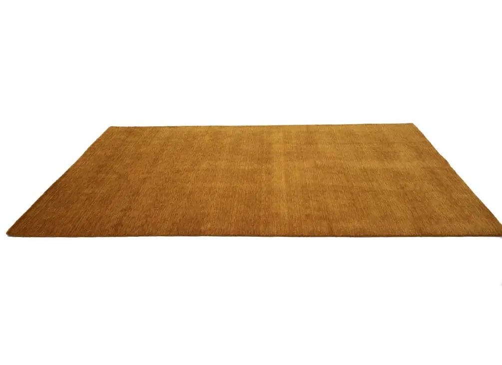 Orange Modern Solid 6X9 Gabbeh Oriental Rug - 7