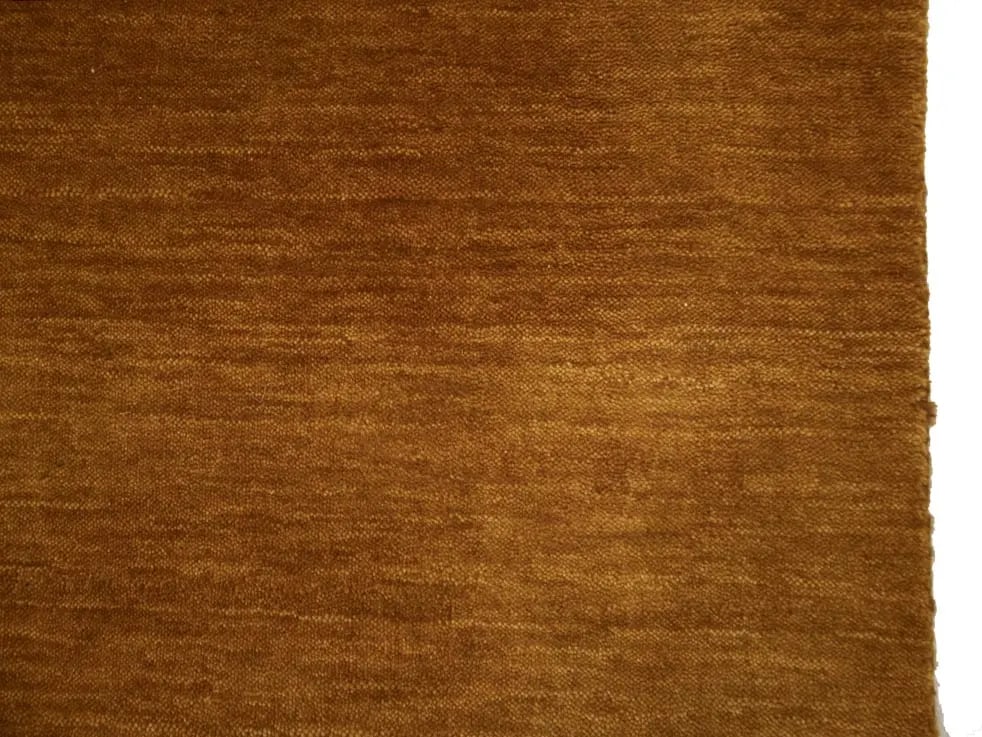 Orange Modern Solid 6X9 Gabbeh Oriental Rug - 9