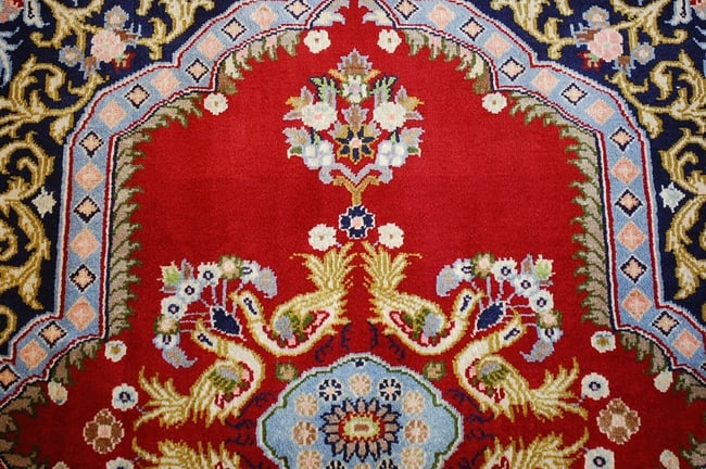 Persian KASHAN RUG 2'3" x 2'9" - 8