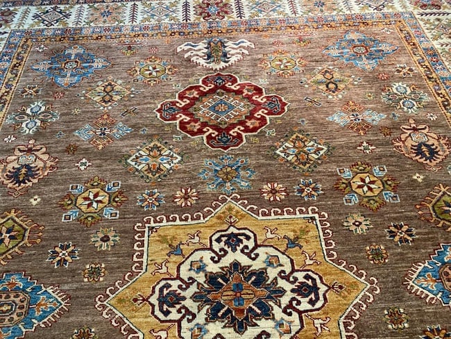 EXQUISITE FINE SUPER KAZAK RUG 8'.5"x10'.3" - 4