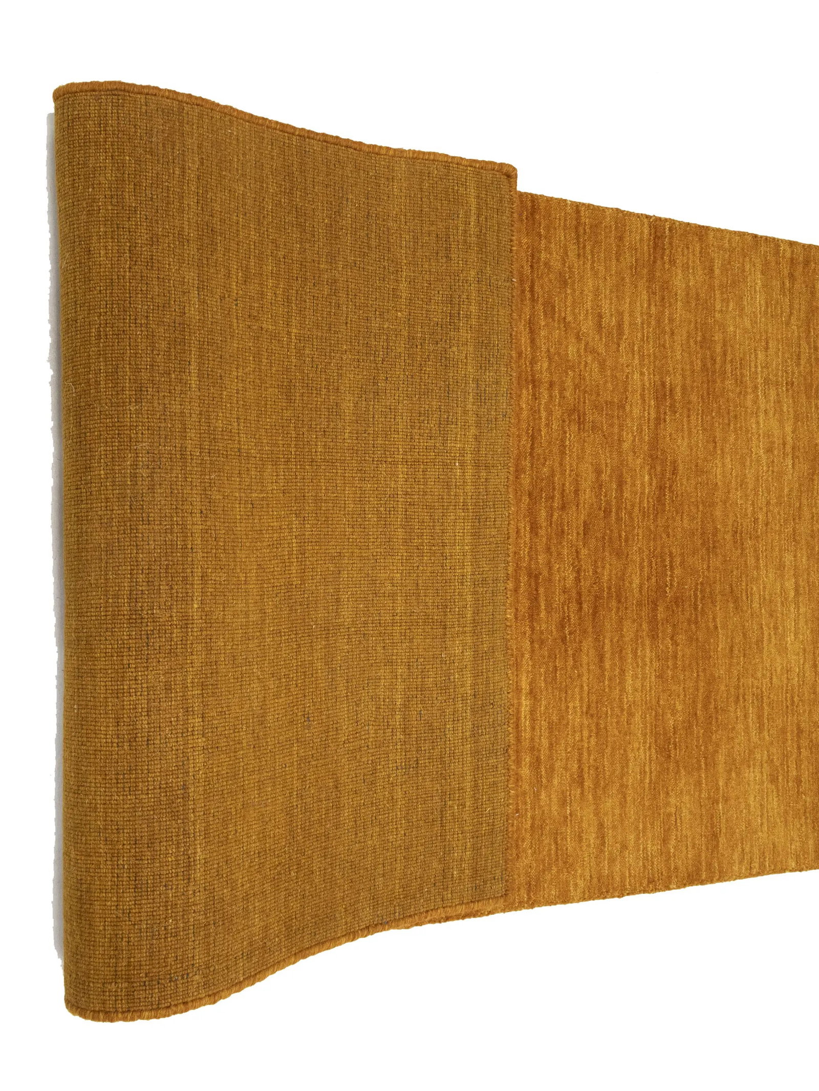 Orange Modern Solid 3X10 Gabbeh Oriental Runner Rug - 12