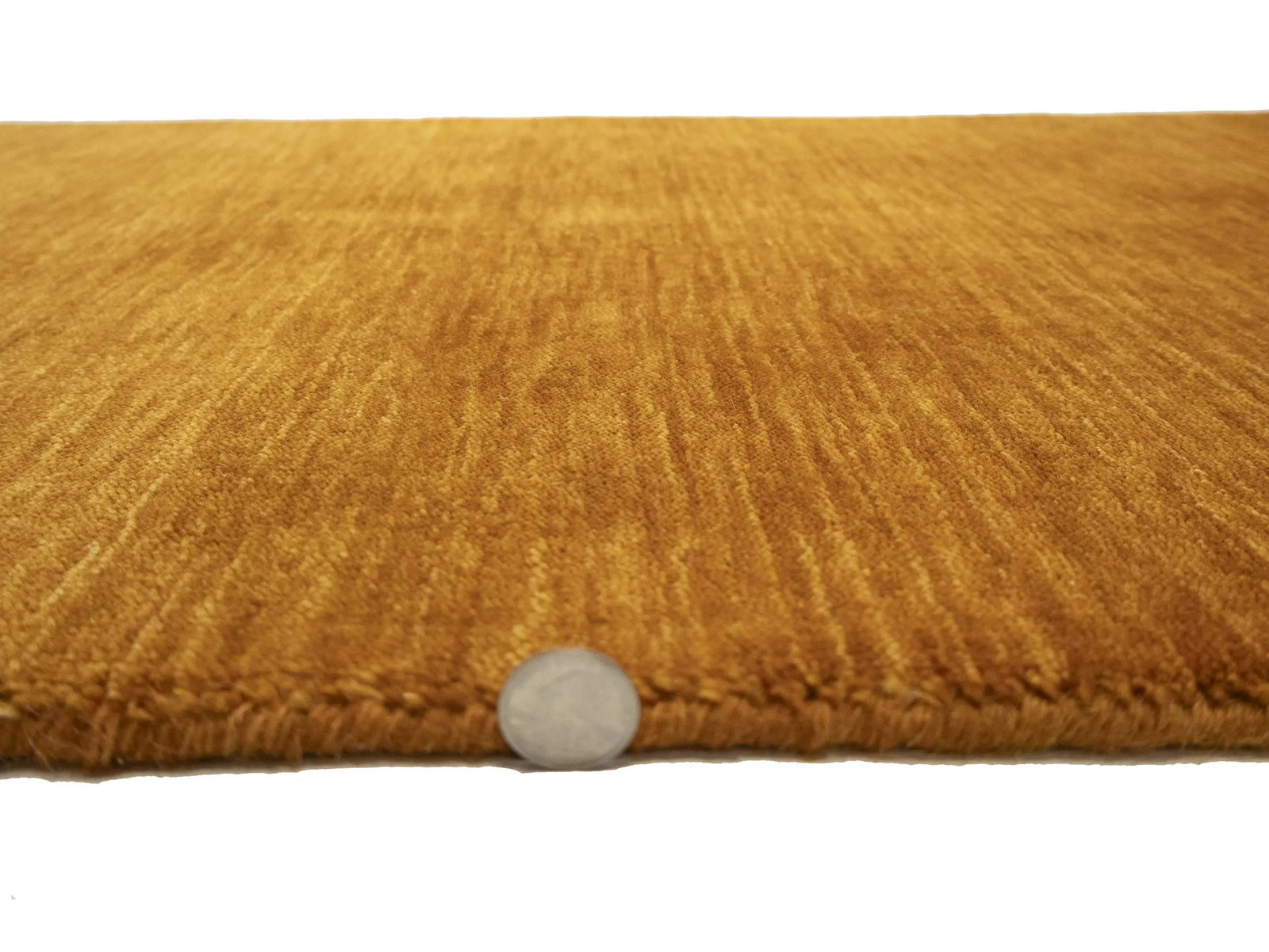 Orange Modern Solid 3X10 Gabbeh Oriental Runner Rug - 13
