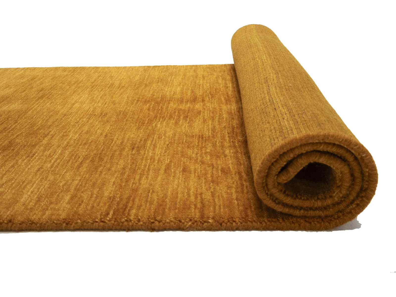 Orange Modern Solid 3X10 Gabbeh Oriental Runner Rug - 14