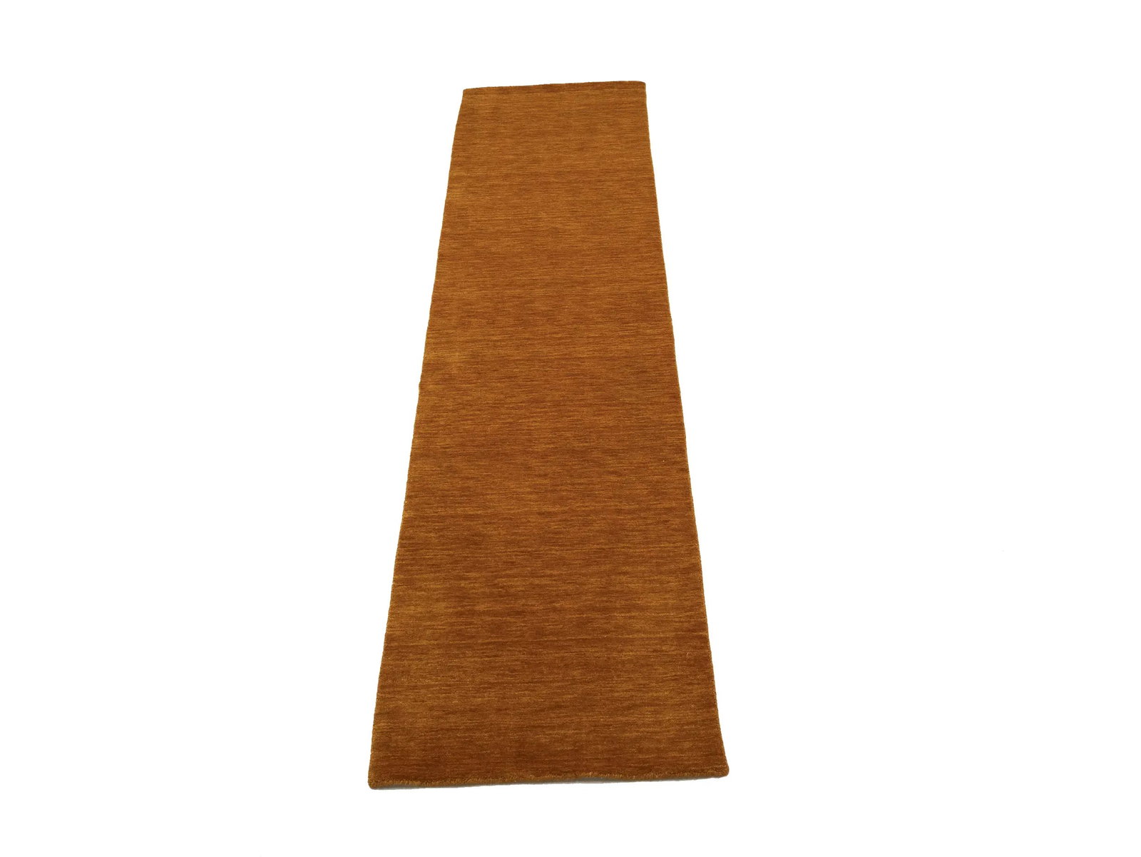 Orange Modern Solid 3X10 Gabbeh Oriental Runner Rug - 3