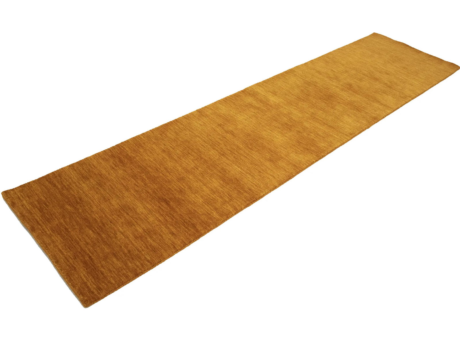 Orange Modern Solid 3X10 Gabbeh Oriental Runner Rug - 5