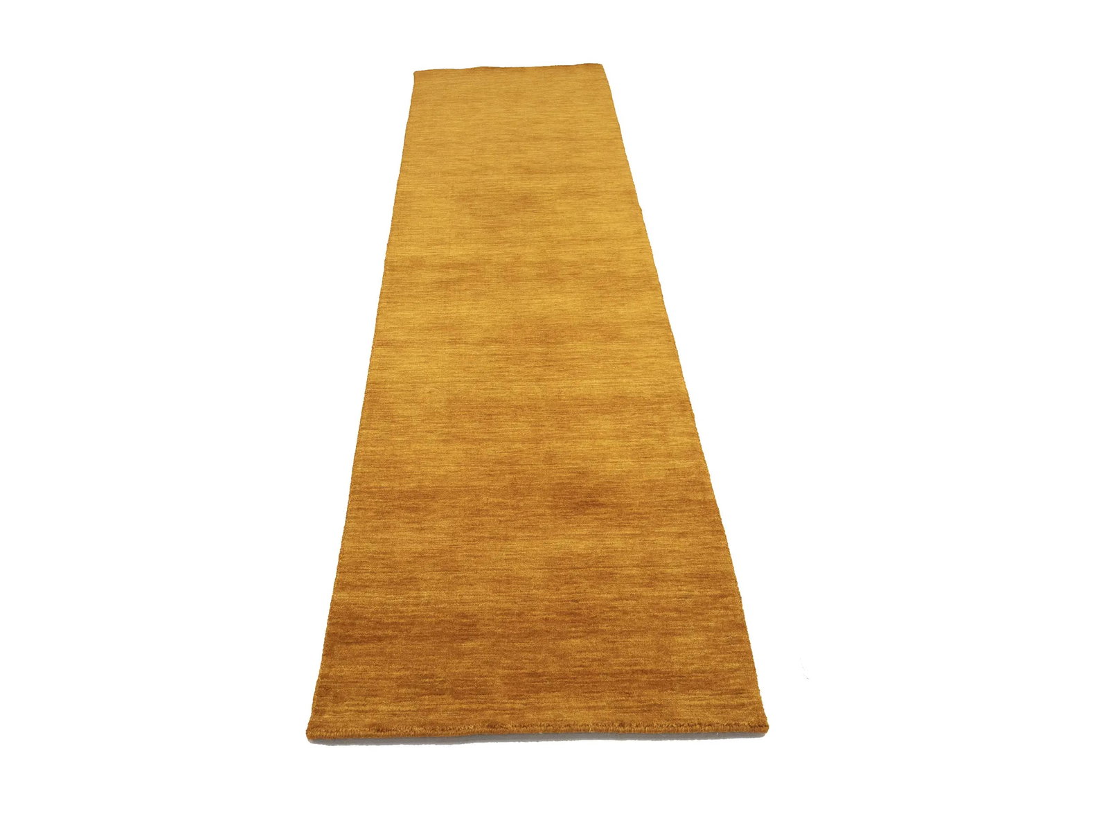 Orange Modern Solid 3X10 Gabbeh Oriental Runner Rug - 6