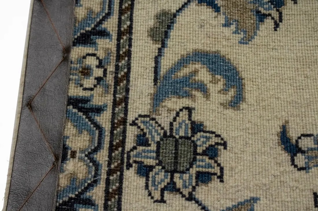 Cream Floral Classic 2'5X4'3 Nain Persian Rug - 14