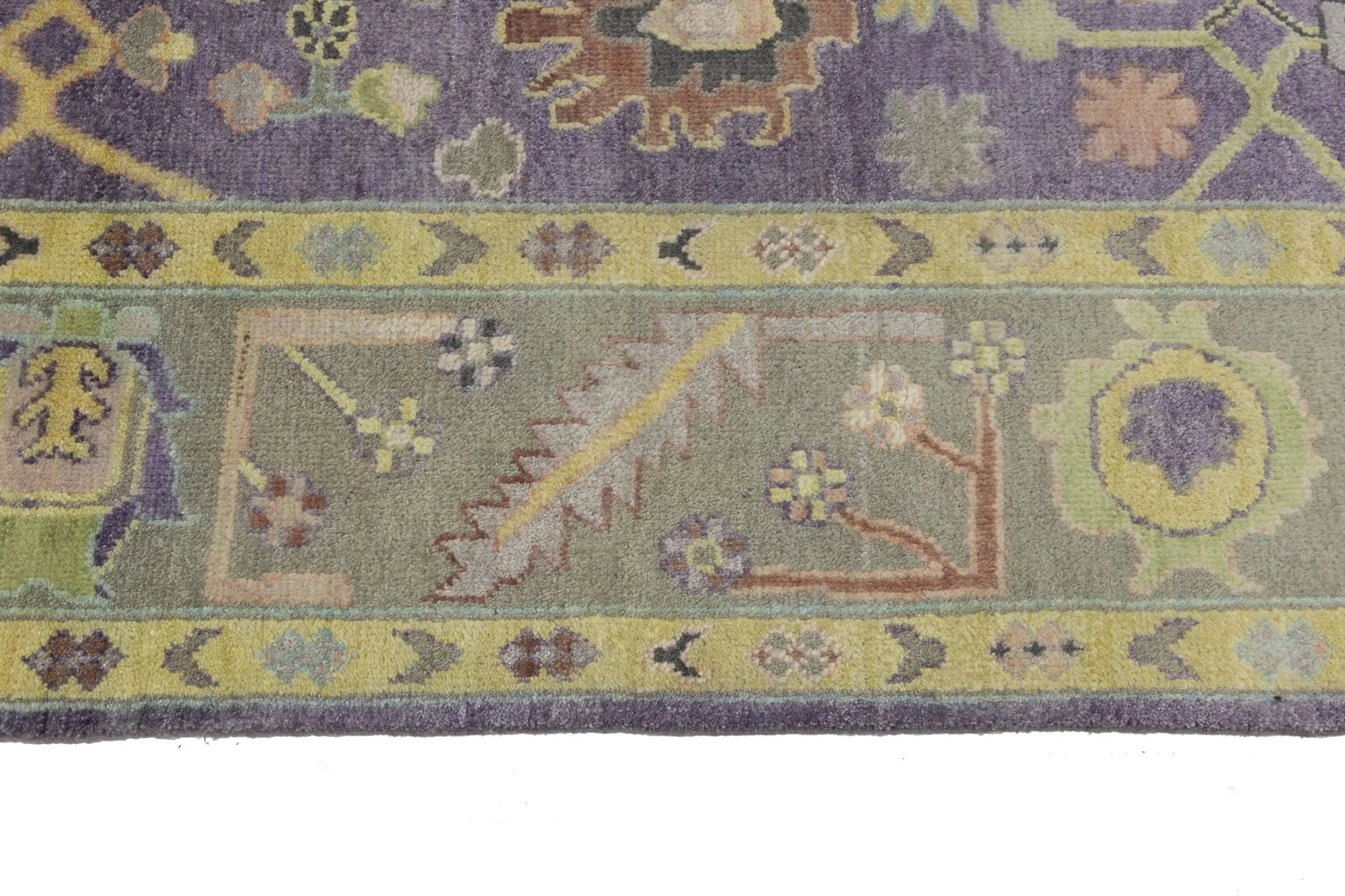 Floral Colorfast 8X10 Oushak Chobi Oriental Rug - 11