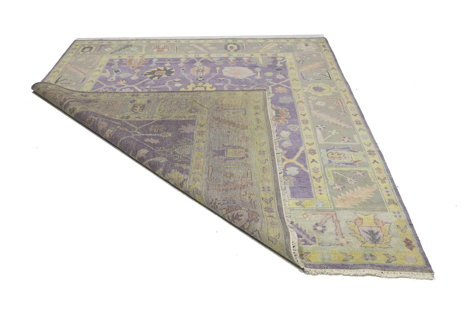 Floral Colorfast 8X10 Oushak Chobi Oriental Rug - 17