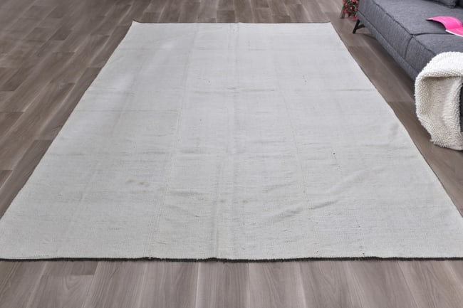 6'8'' x 9'5'' Turkish Handmade Kilim Rug - 241163 - 3