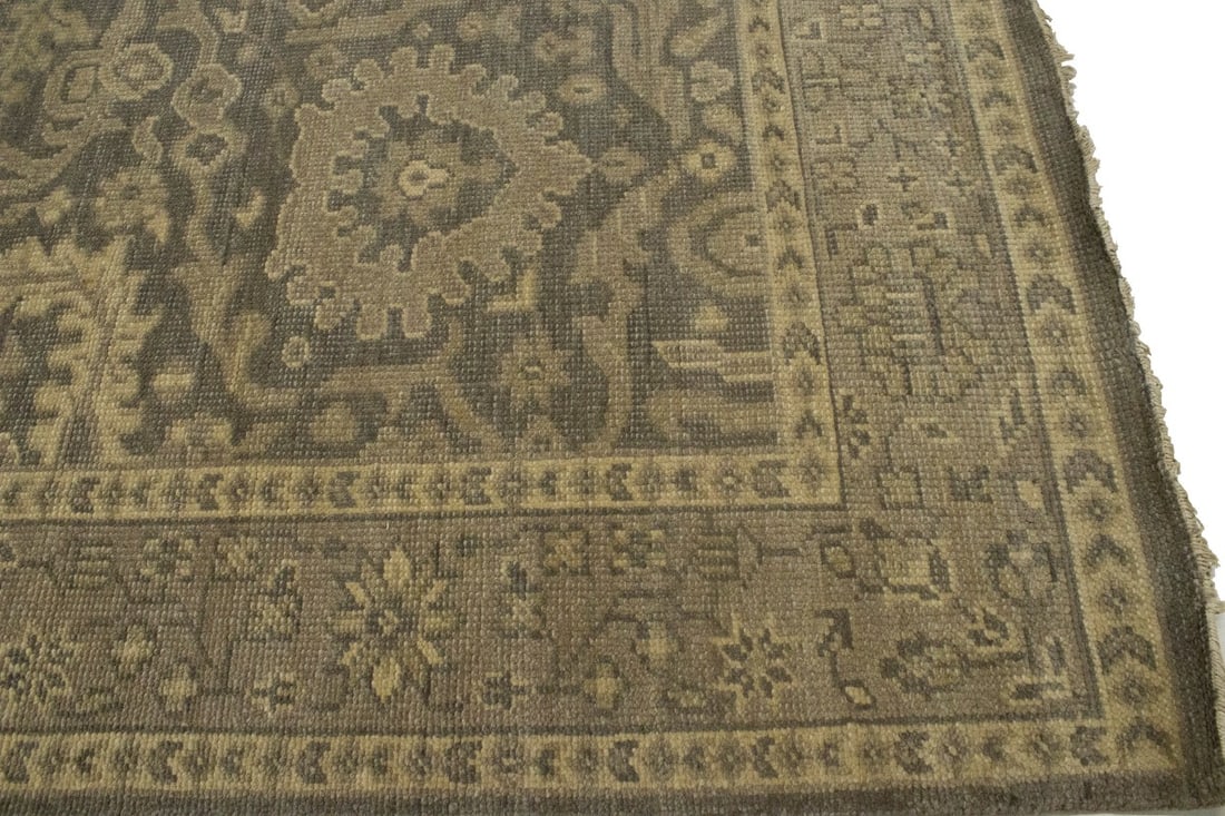 Brown Floral 5'7X8'5 Transitional Oriental Rug - 11