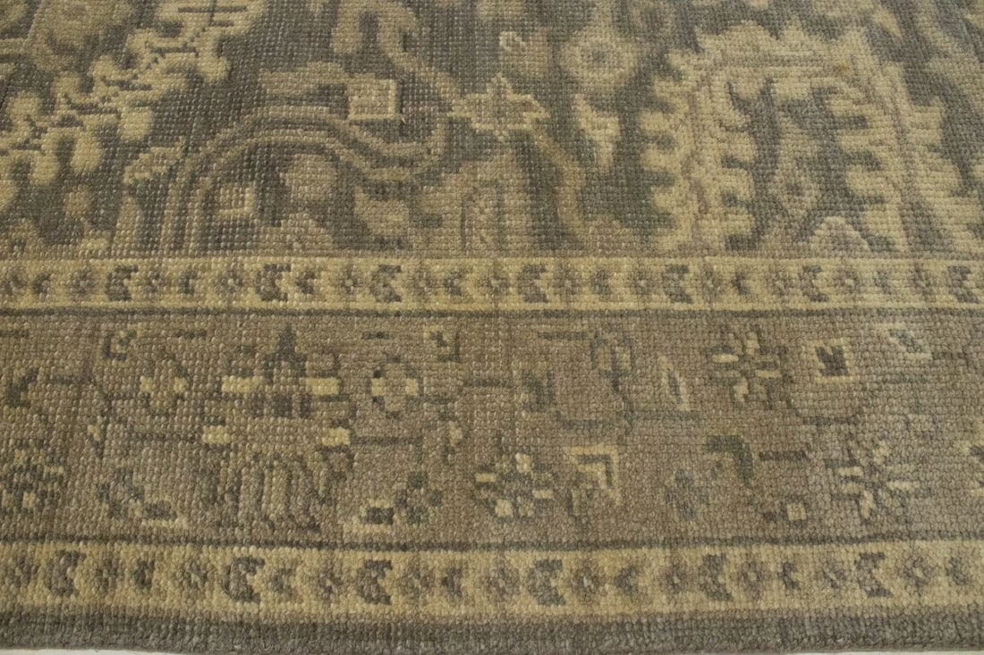 Brown Floral 5'7X8'5 Transitional Oriental Rug - 13