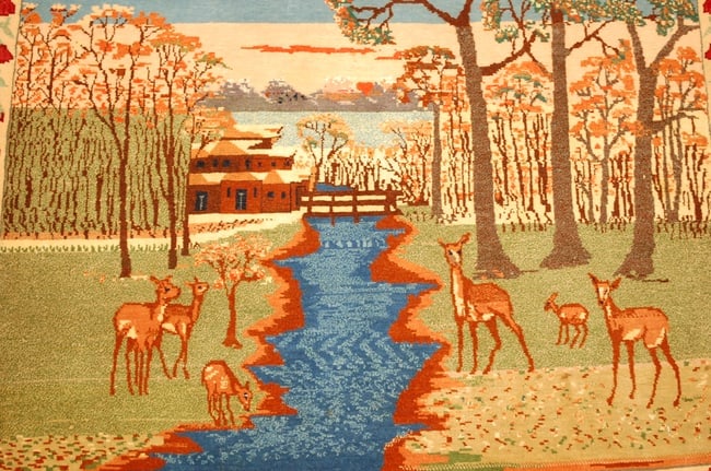 Persian ISFAHAN RUG 2'4" x 2'8" - 10