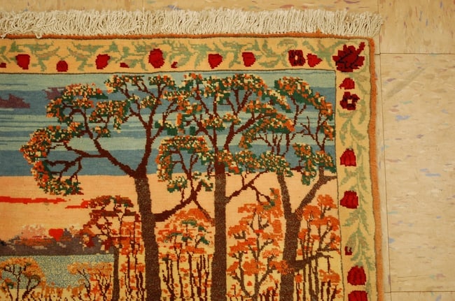 Persian ISFAHAN RUG 2'4" x 2'8" - 5