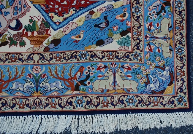 Persian ISFAHAN RUG 3'7"x5'5" - 4