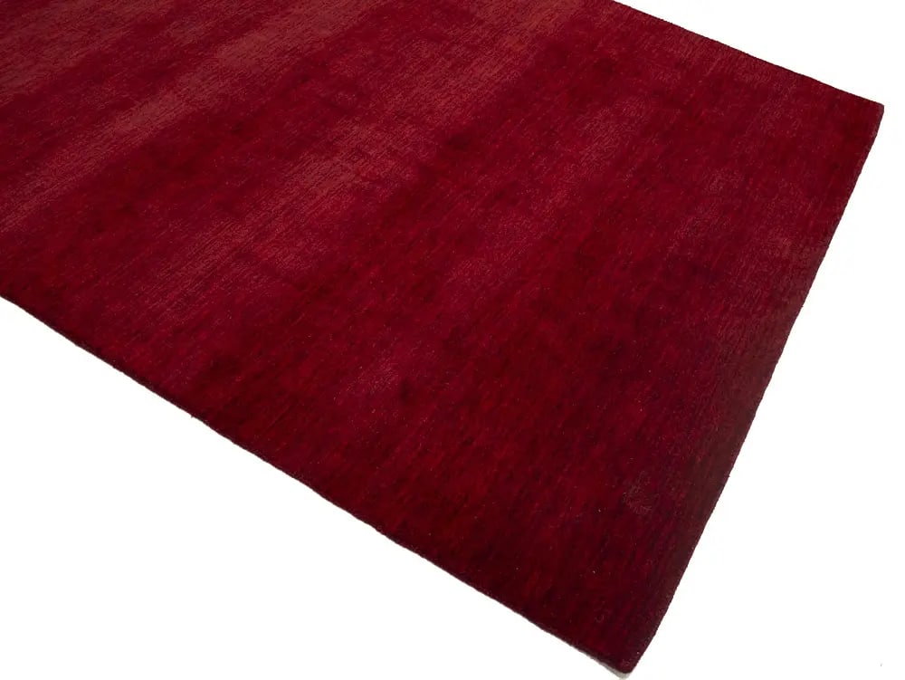 Maroon Red Modern Solid 6X9 Gabbeh Oriental Rug - 15