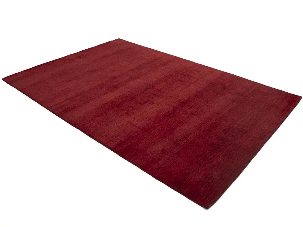 Maroon Red Modern Solid 6X9 Gabbeh Oriental Rug - 16