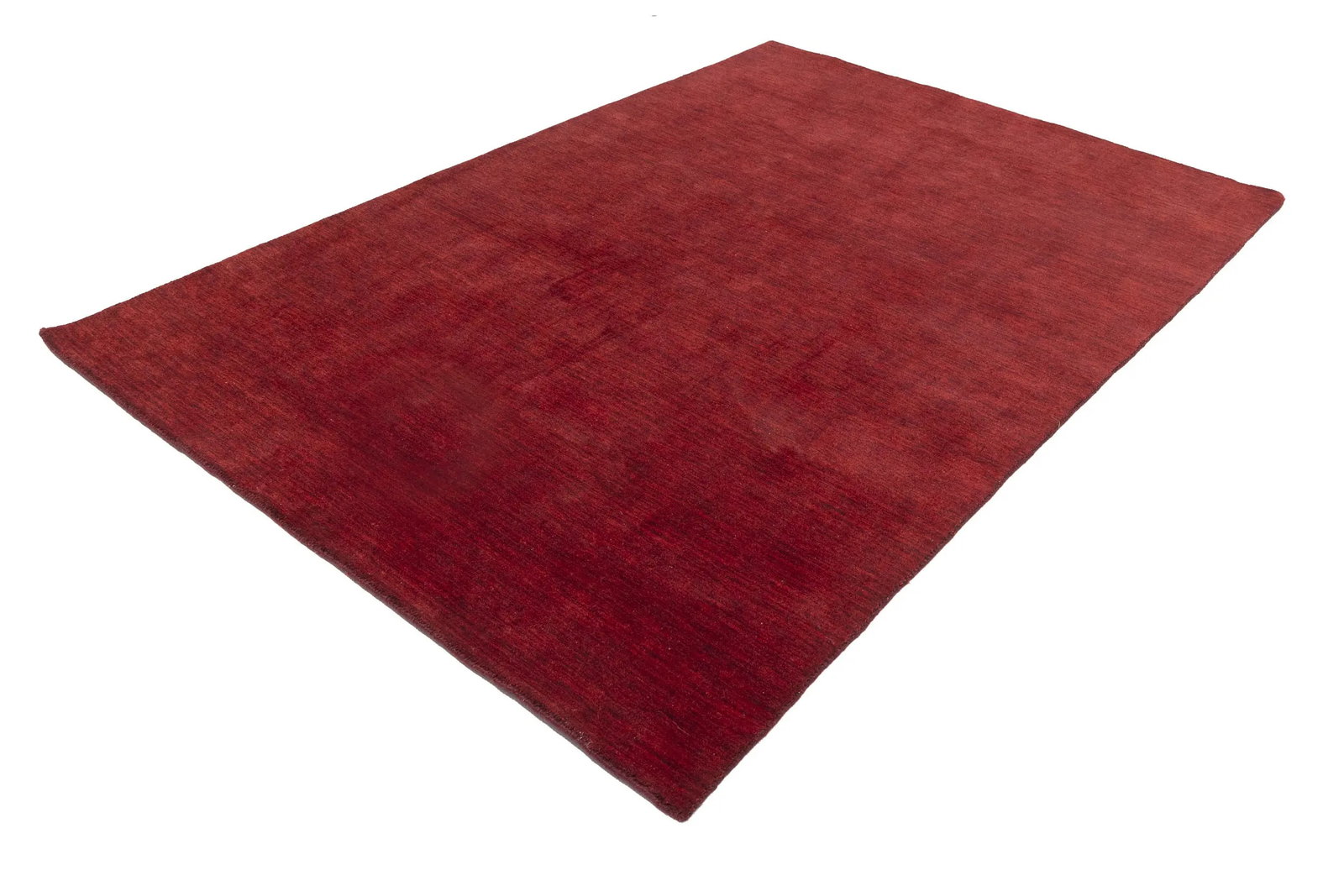 Maroon Red Modern Solid 6X9 Gabbeh Oriental Rug - 6