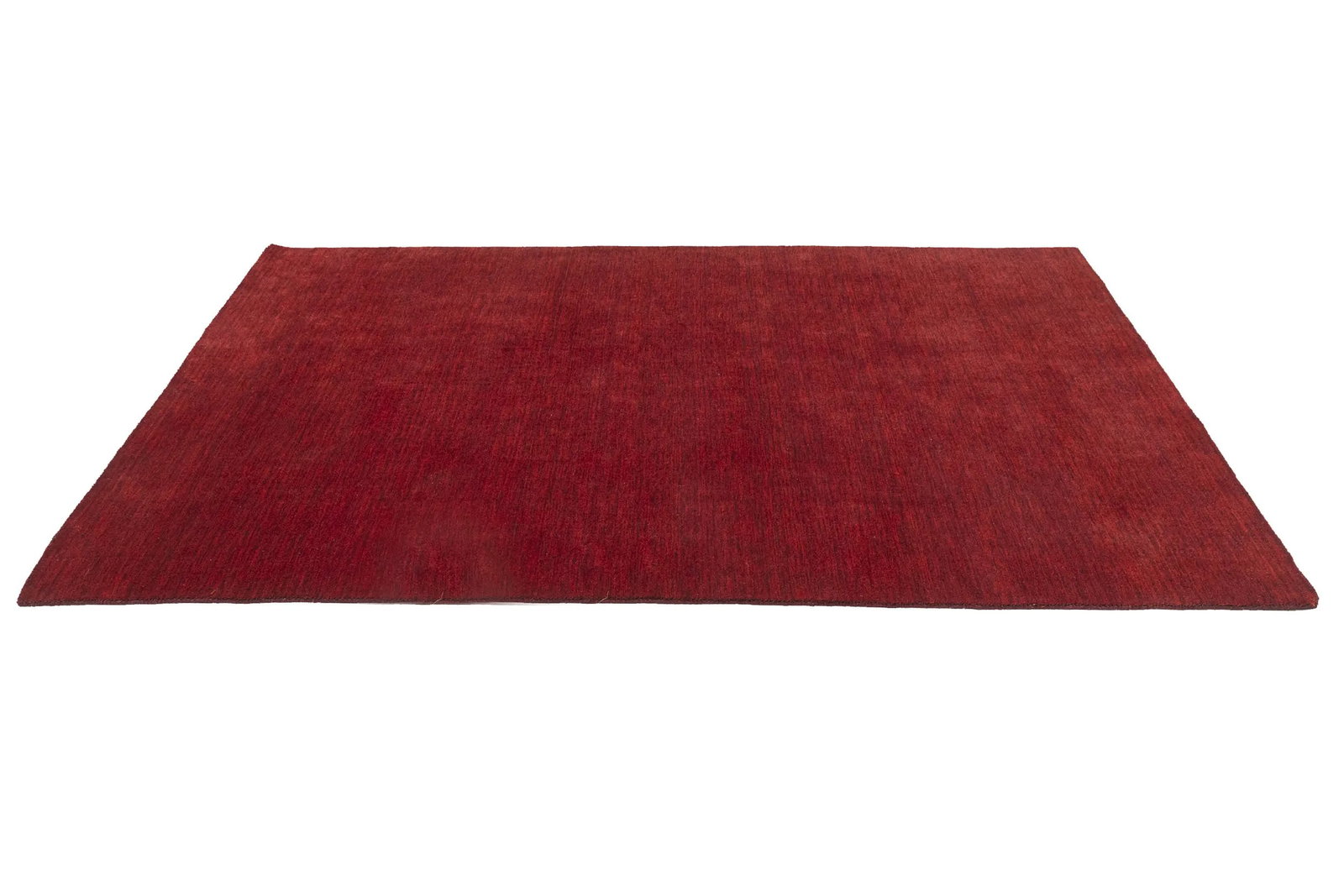 Maroon Red Modern Solid 6X9 Gabbeh Oriental Rug - 7