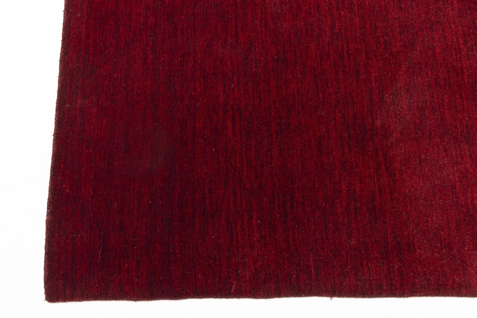 Maroon Red Modern Solid 6X9 Gabbeh Oriental Rug - 9
