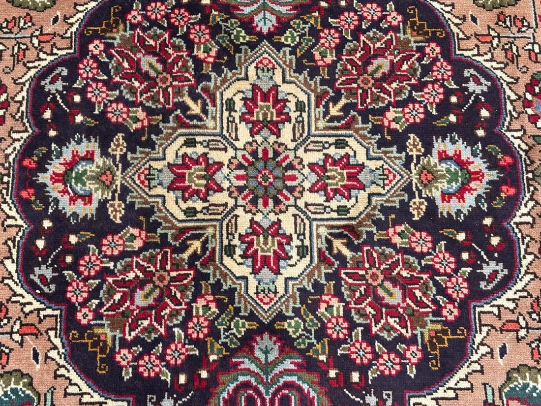 Hand Knotted Persian Tabriz Wool Terracotta Oriental Rug Carpet 6'5" x 9'6" - 6