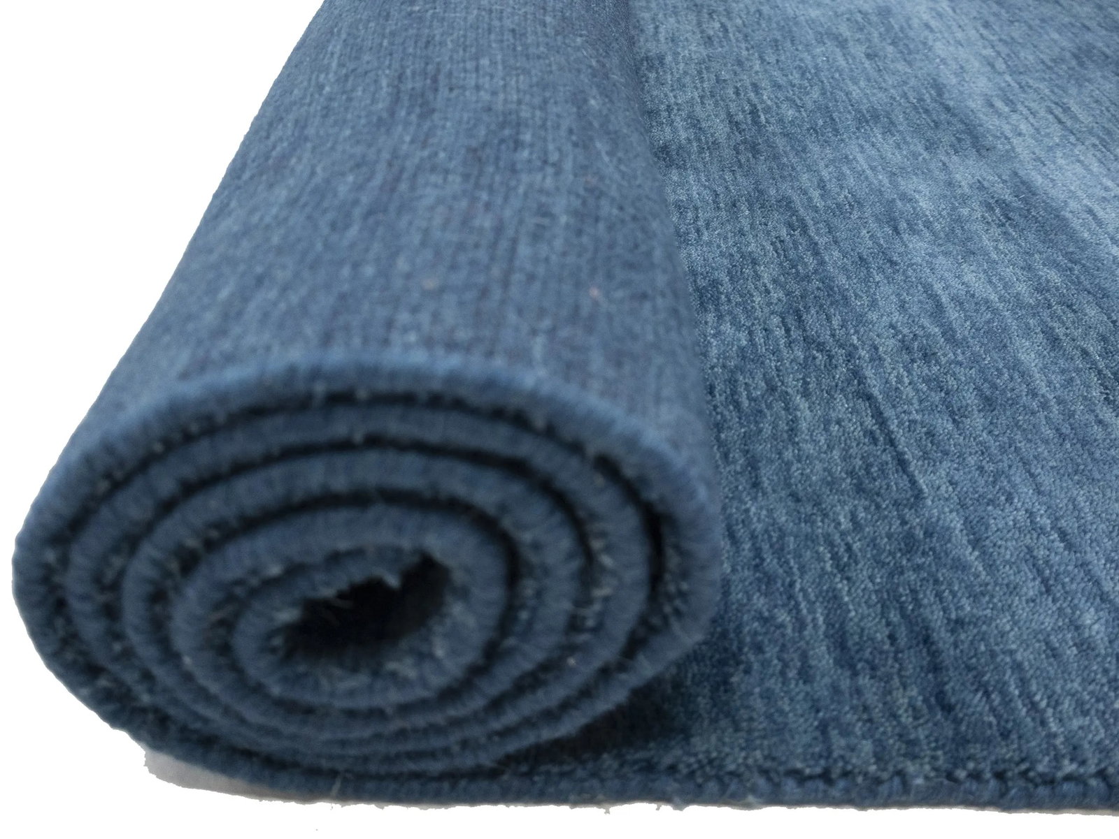 Steel Blue Modern Solid 9X12 Gabbeh Oriental Rug - 12