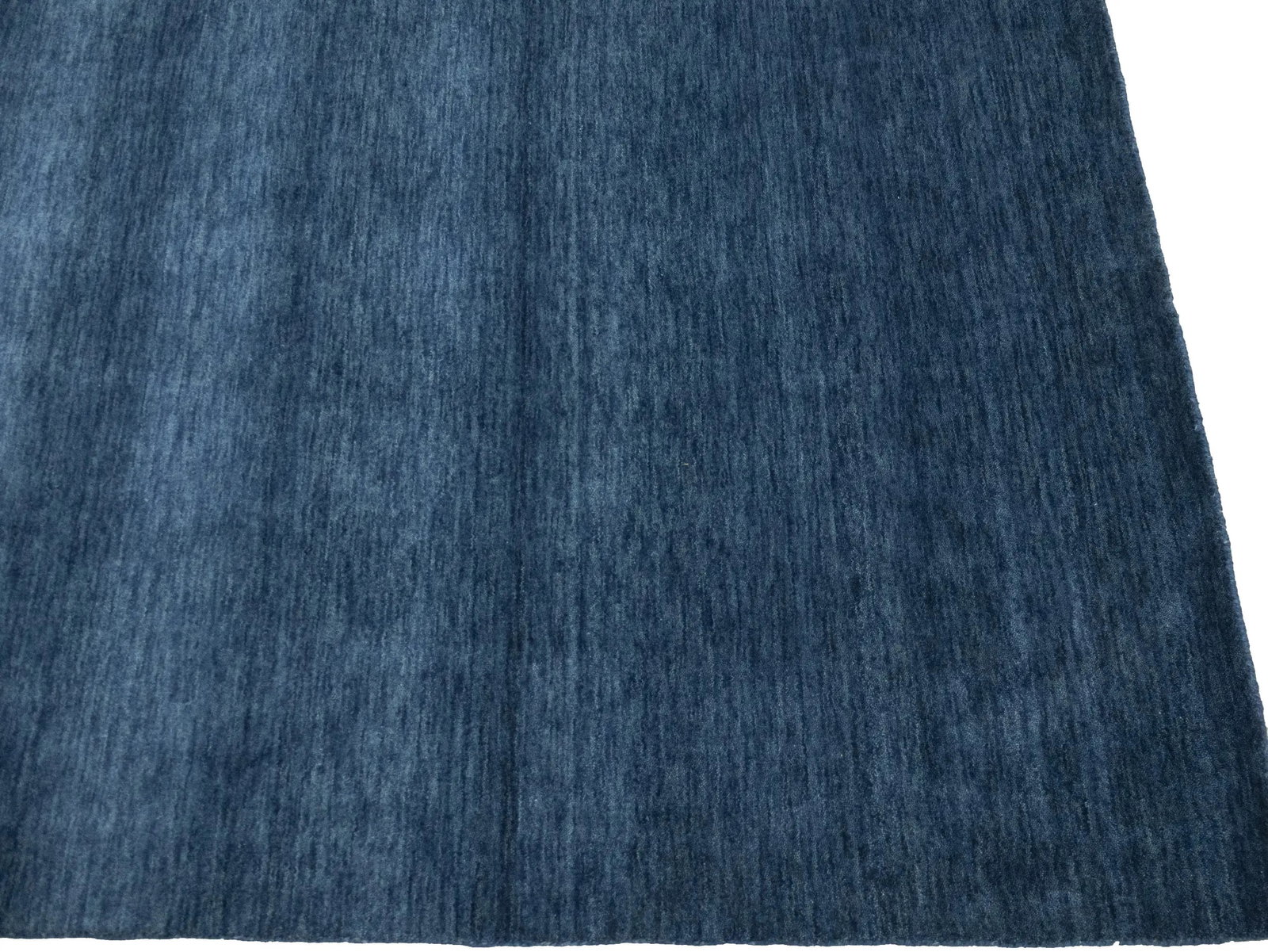 Steel Blue Modern Solid 9X12 Gabbeh Oriental Rug - 8