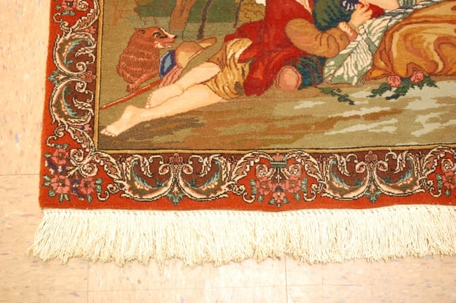 Persian TABRIZ RUG 2'4" x 3'4" - 3
