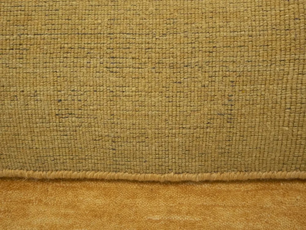 Golden Peach Solid Gabbeh Modern Rug in All Size - 11