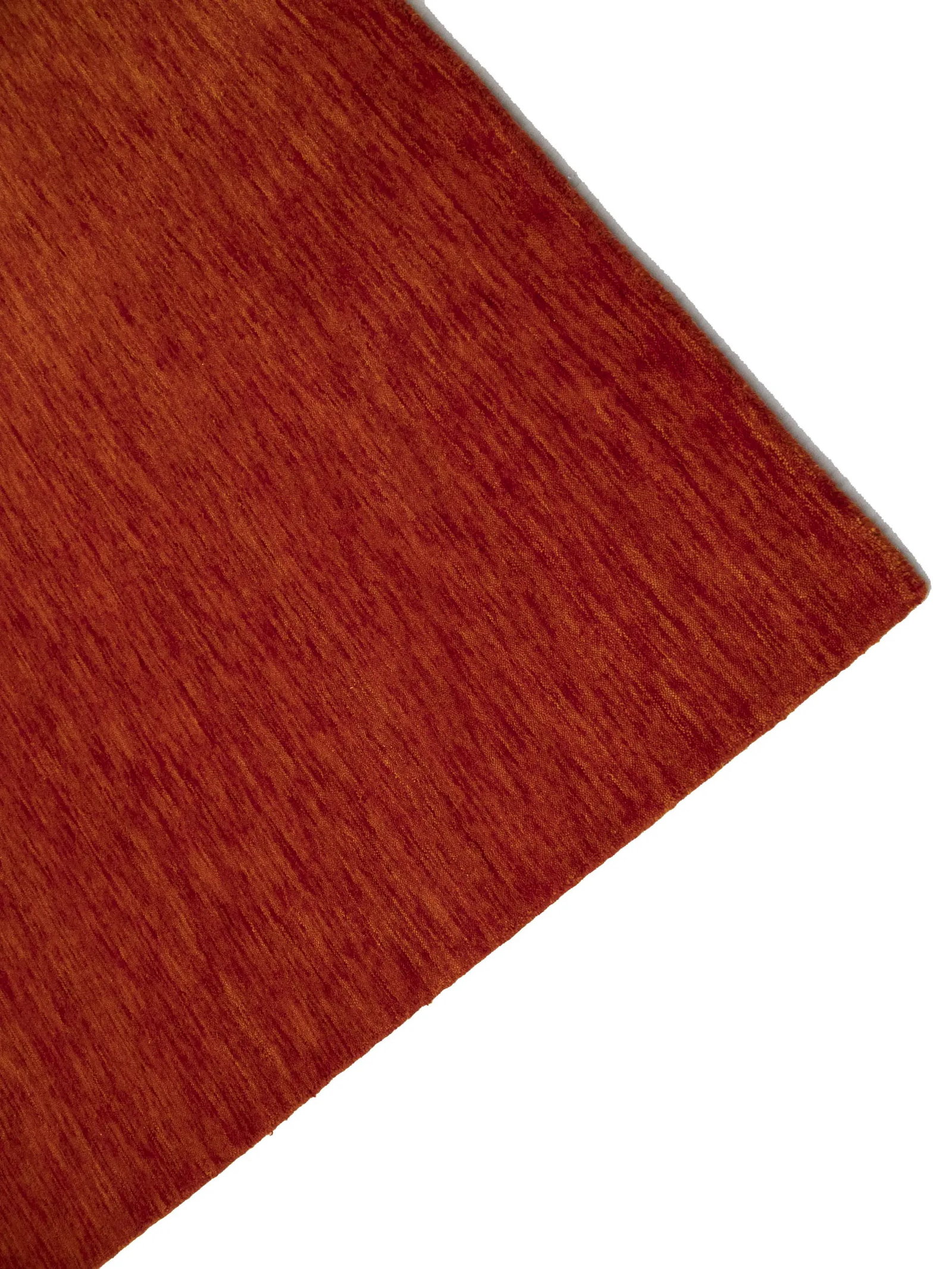 Orange Red Modern Solid 5X8 Gabbeh Oriental Rug - 12