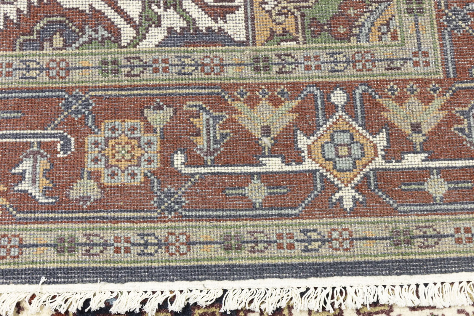 Dark Purple-navy Floral 8X10 Heriz Serapi Oriental Rug - 20