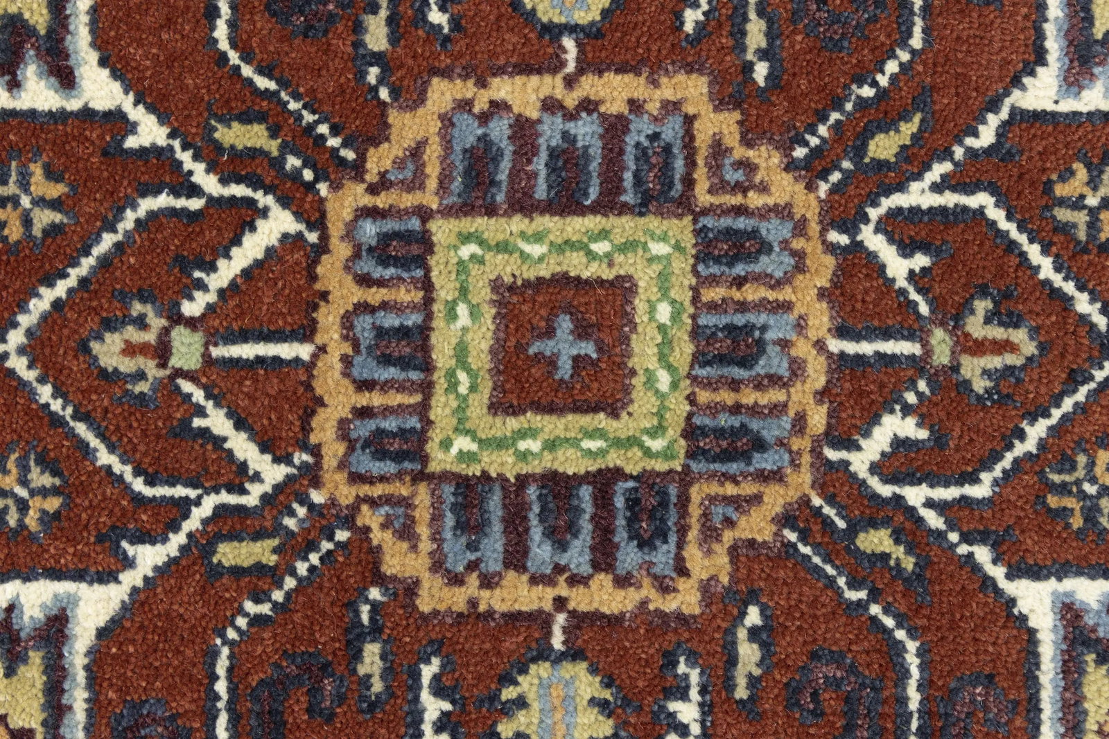 Dark Purple-navy Floral 8X10 Heriz Serapi Oriental Rug - 9