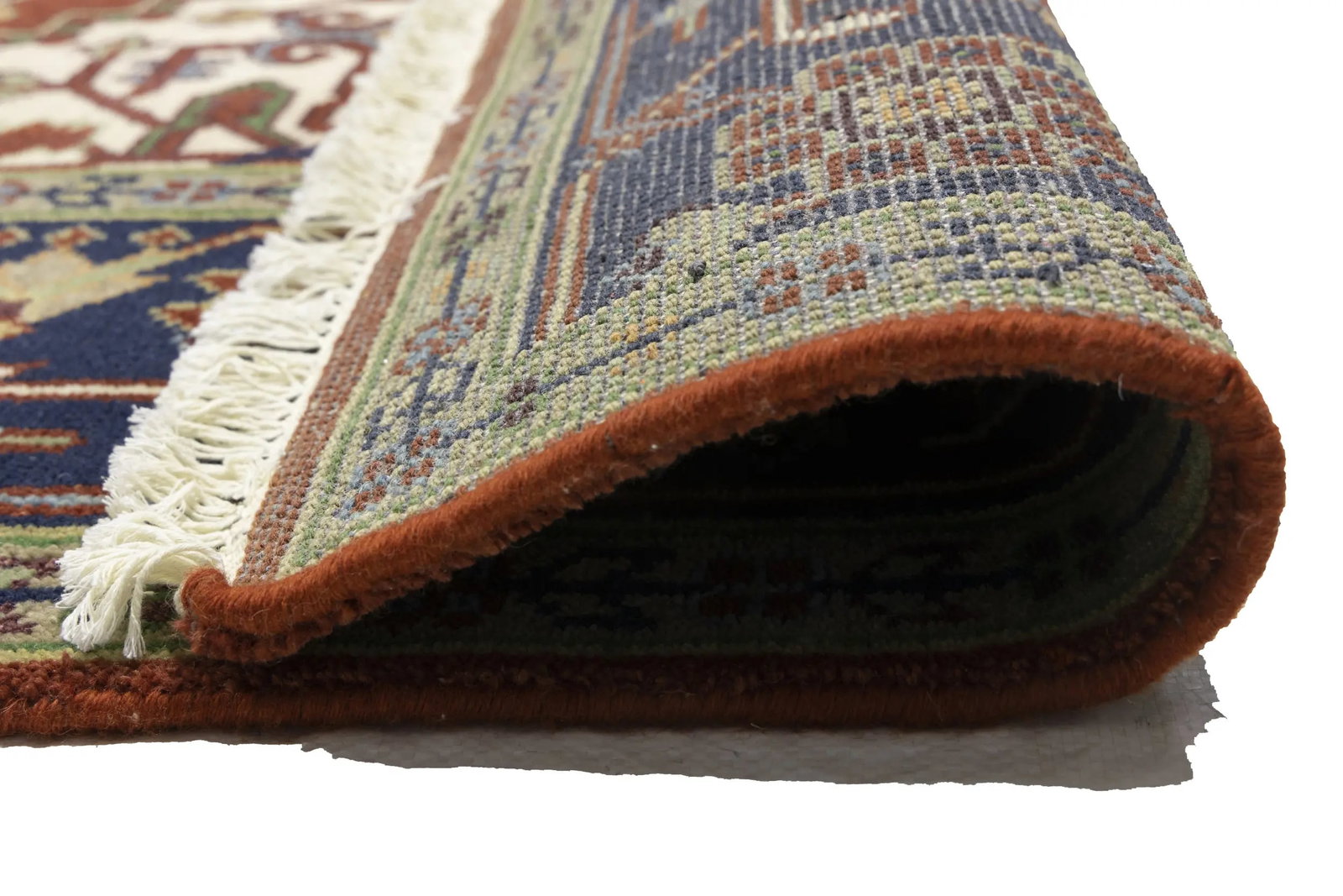 Rusty Red Geometric 8X10 Heriz Serapi Oriental Rug - 17