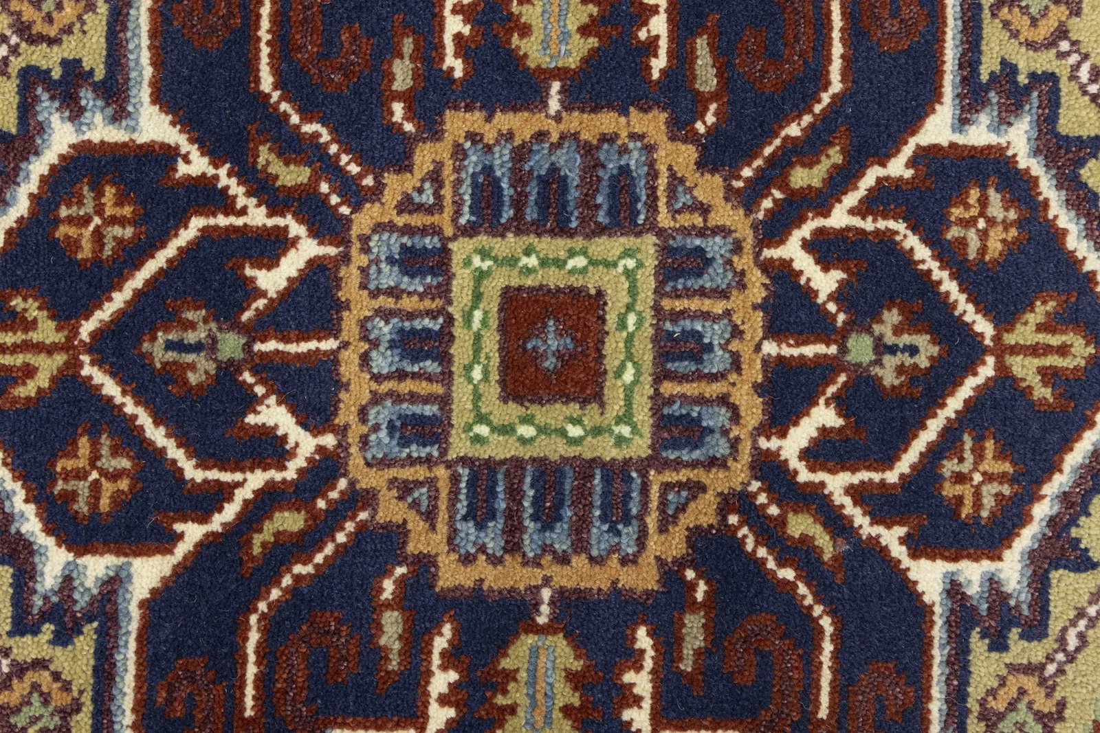 Rusty Red Geometric 8X10 Heriz Serapi Oriental Rug - 9