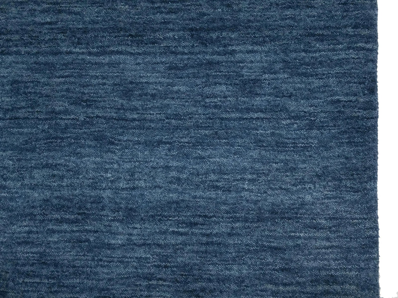 Steel Blue Modern Solid 3X10 Gabbeh Oriental Runner Rug - 10