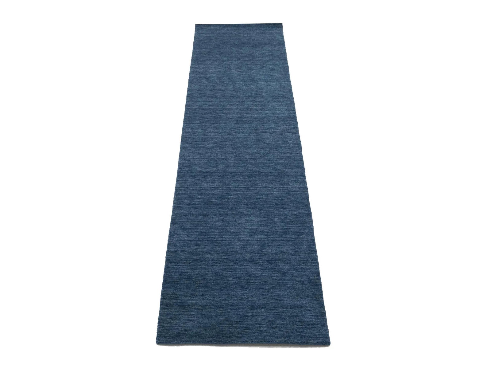 Steel Blue Modern Solid 3X10 Gabbeh Oriental Runner Rug - 3