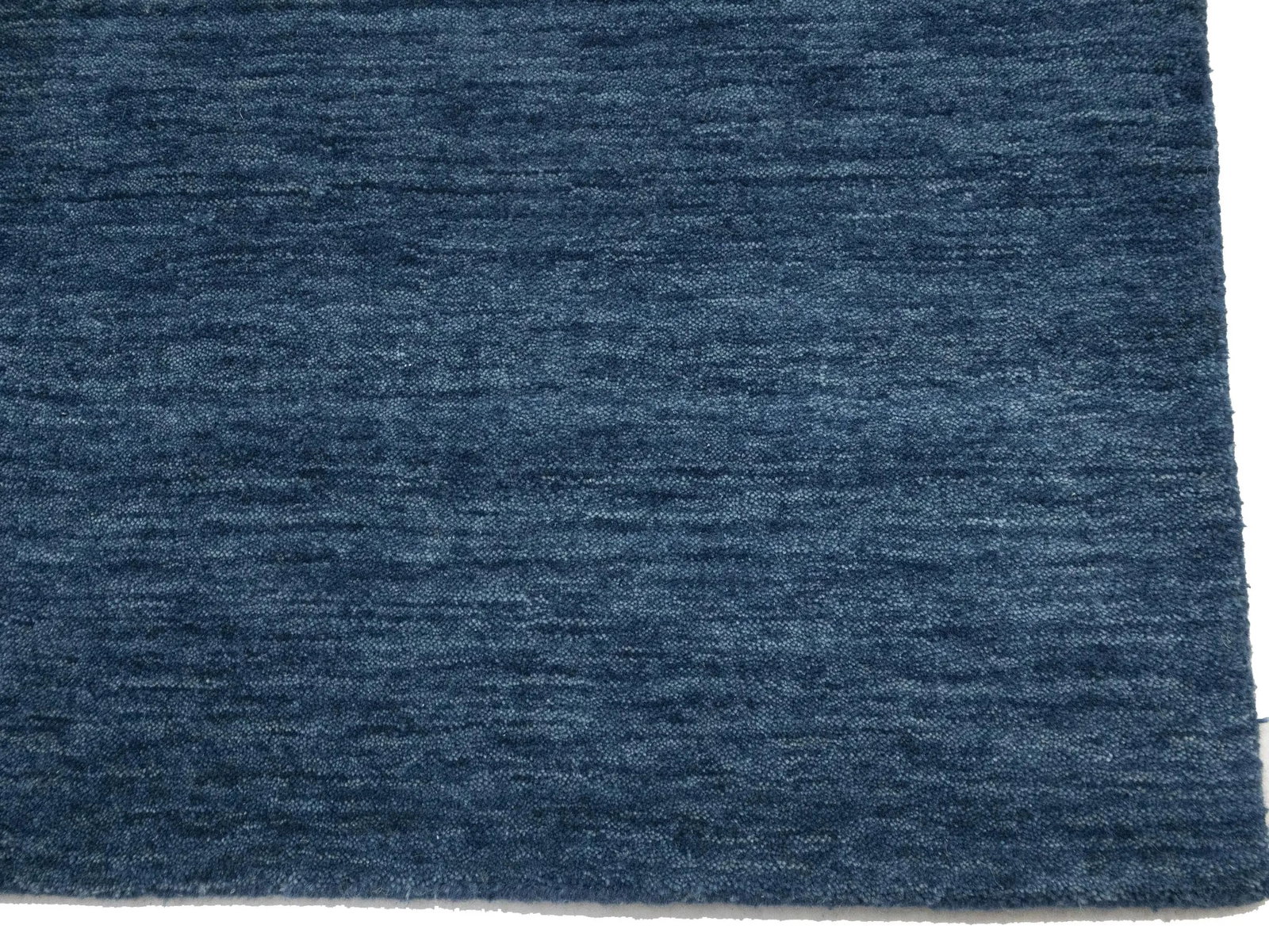 Steel Blue Modern Solid 3X10 Gabbeh Oriental Runner Rug - 9