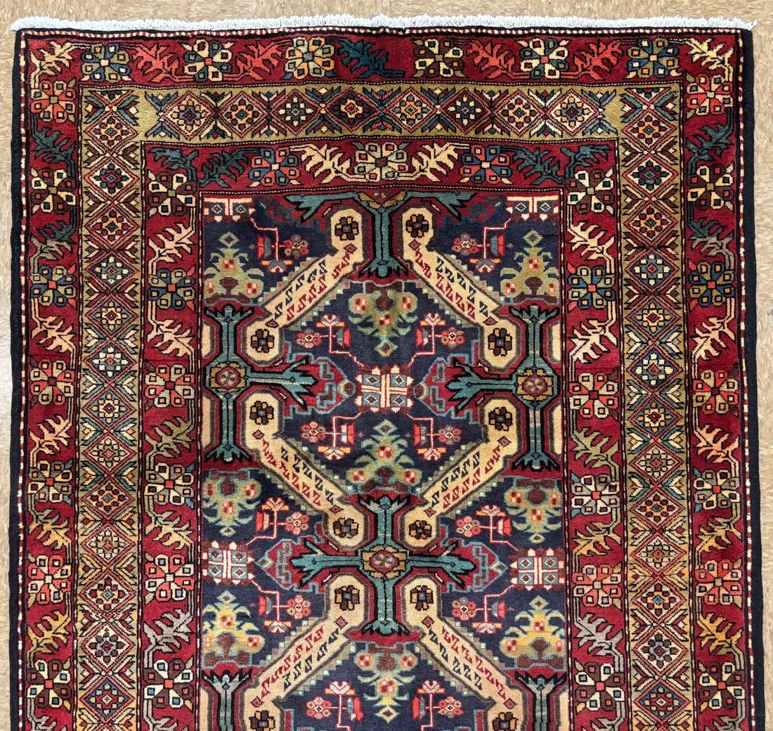 Hand Knotted Persian Azarbaijan Tribal Wool Oriental Area Rug 5'4" x 10'7" - 4