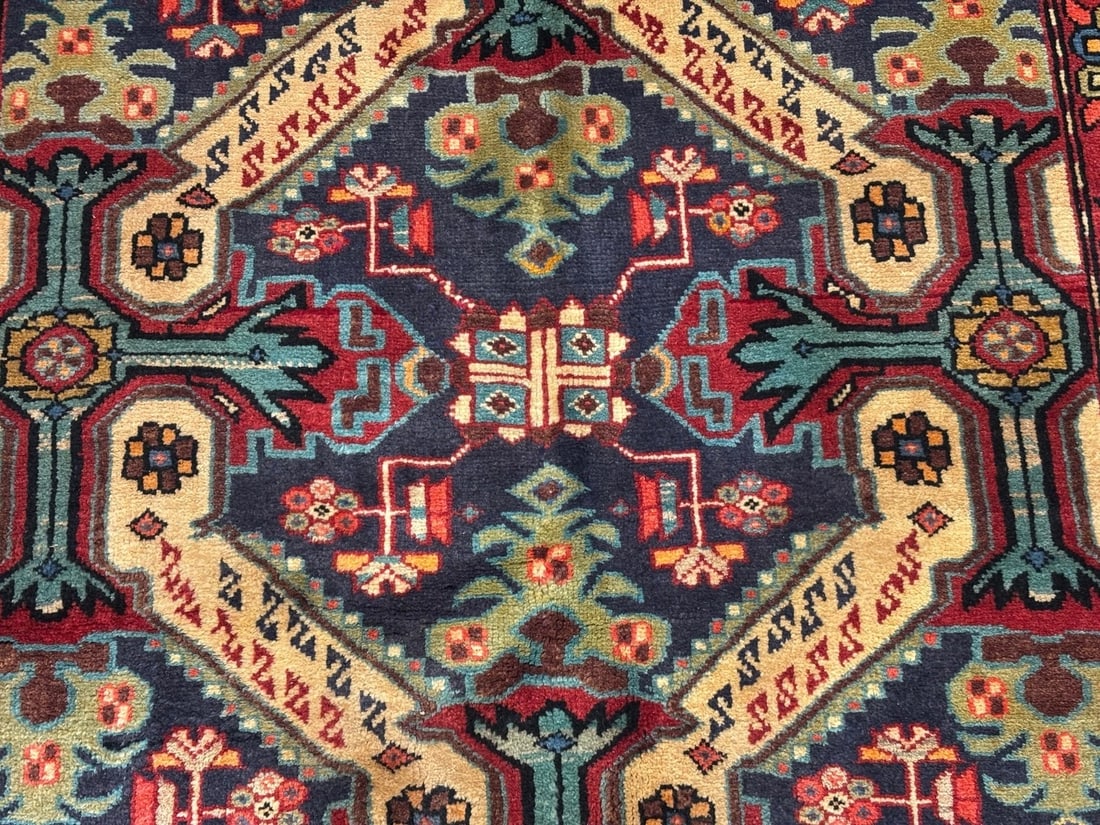 Hand Knotted Persian Azarbaijan Tribal Wool Oriental Area Rug 5'4" x 10'7" - 5