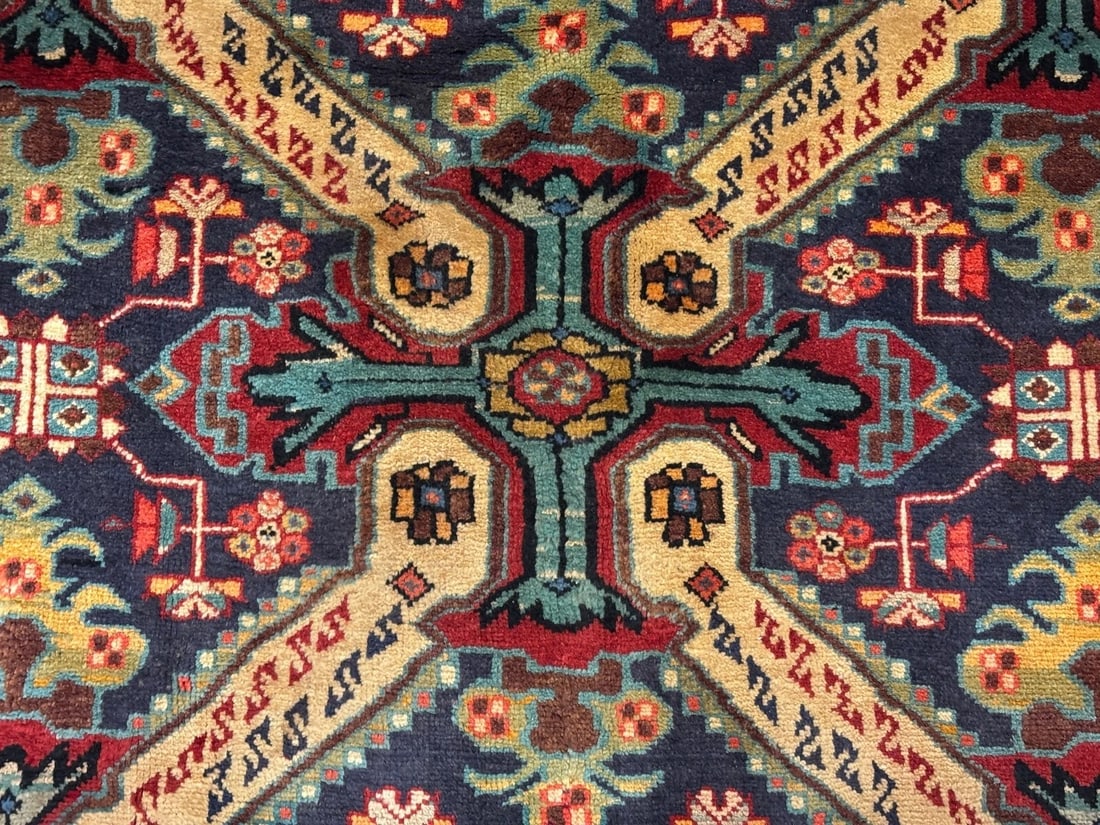 Hand Knotted Persian Azarbaijan Tribal Wool Oriental Area Rug 5'4" x 10'7" - 6